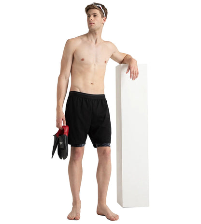 Men's Express Lite Multi Sport Watershorts With Built In Jammer - Black, Anthracite & Grey Lead