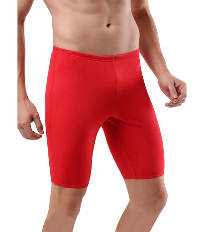 Men's Essential Endurance+ Jammer - Fedred & White_3