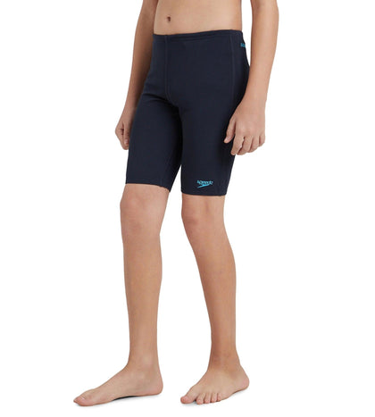 Boy's Recycled Endurance+ Essential Jammer - True Navy & Picton Blue