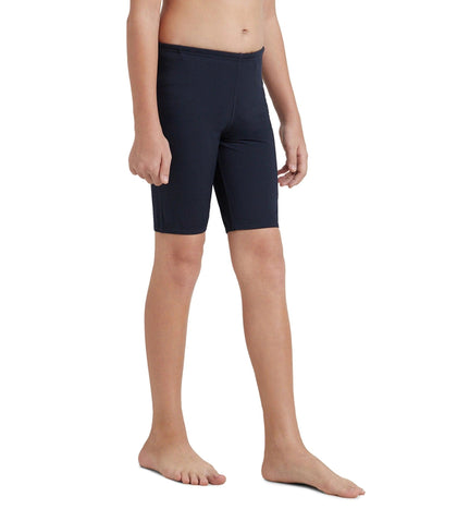 Boy's Recycled Endurance+ Essential Jammer - True Navy & Picton Blue