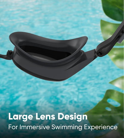 Unisex Adult Hydropure Tint-Lens Swim Goggles - Black & Grey