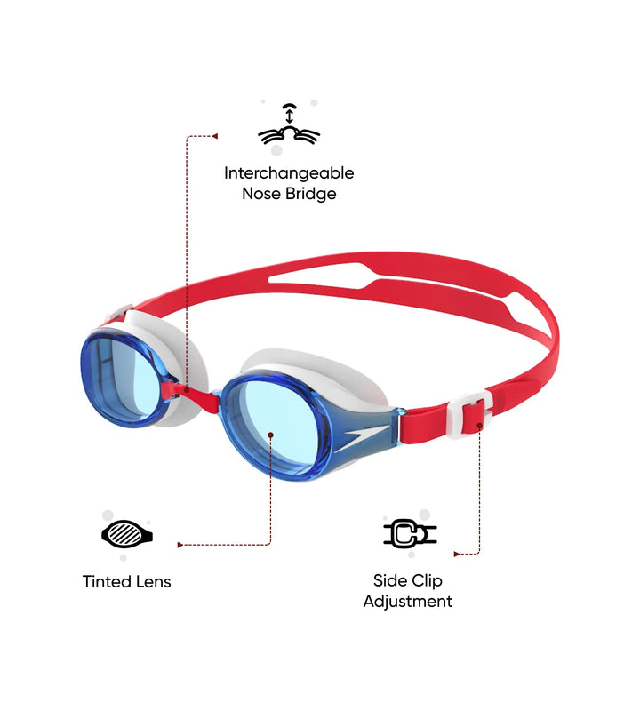 Unisex Junior Hydropure Tint-Lens Goggles - Red & Blue