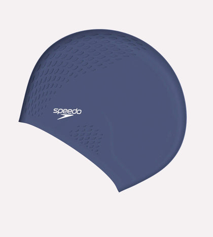 Unisex Adult Bubble Active+ Chlorine Resistant Swim Cap For Men and Women - Blue