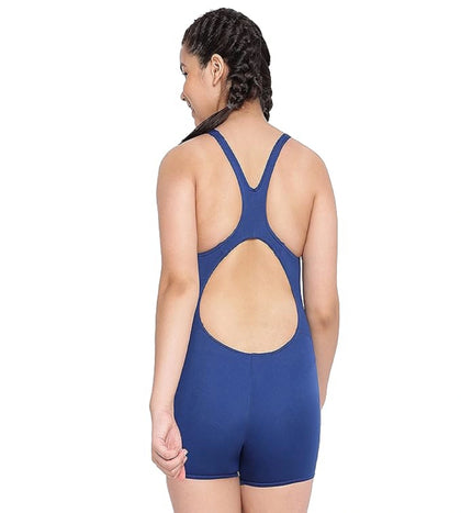 Girl's Endurance+ Essential Legsuit Swimwear - Ammonite & Soft Coral