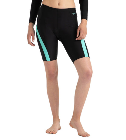 Women's Endurance10 Sport Mid Shorts - Black & Arctic Glass