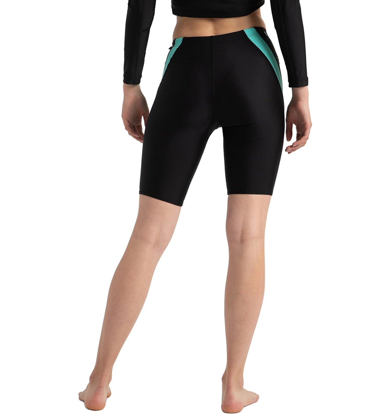 Women's Endurance10 Sport Mid Shorts - Black & Arctic Glass