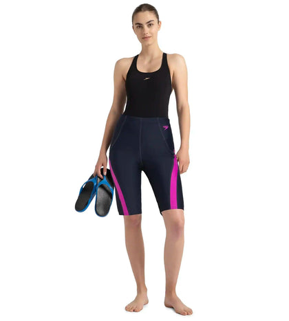 Women's Endurance10 Sport Mid Shorts - True Navy & Diva