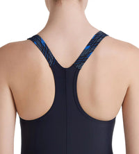 Women's Endurance 10 Hyperboom Splice Racerback One Piece Swimwear - True Navy & True Cobalt