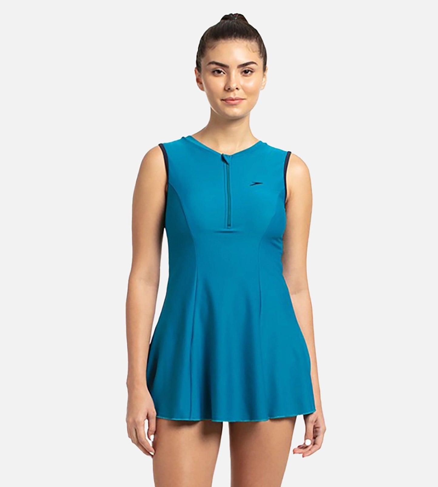 Women's Endurance 10 Closedback Swimdress With Boyleg - Nordic Teal & True Navy