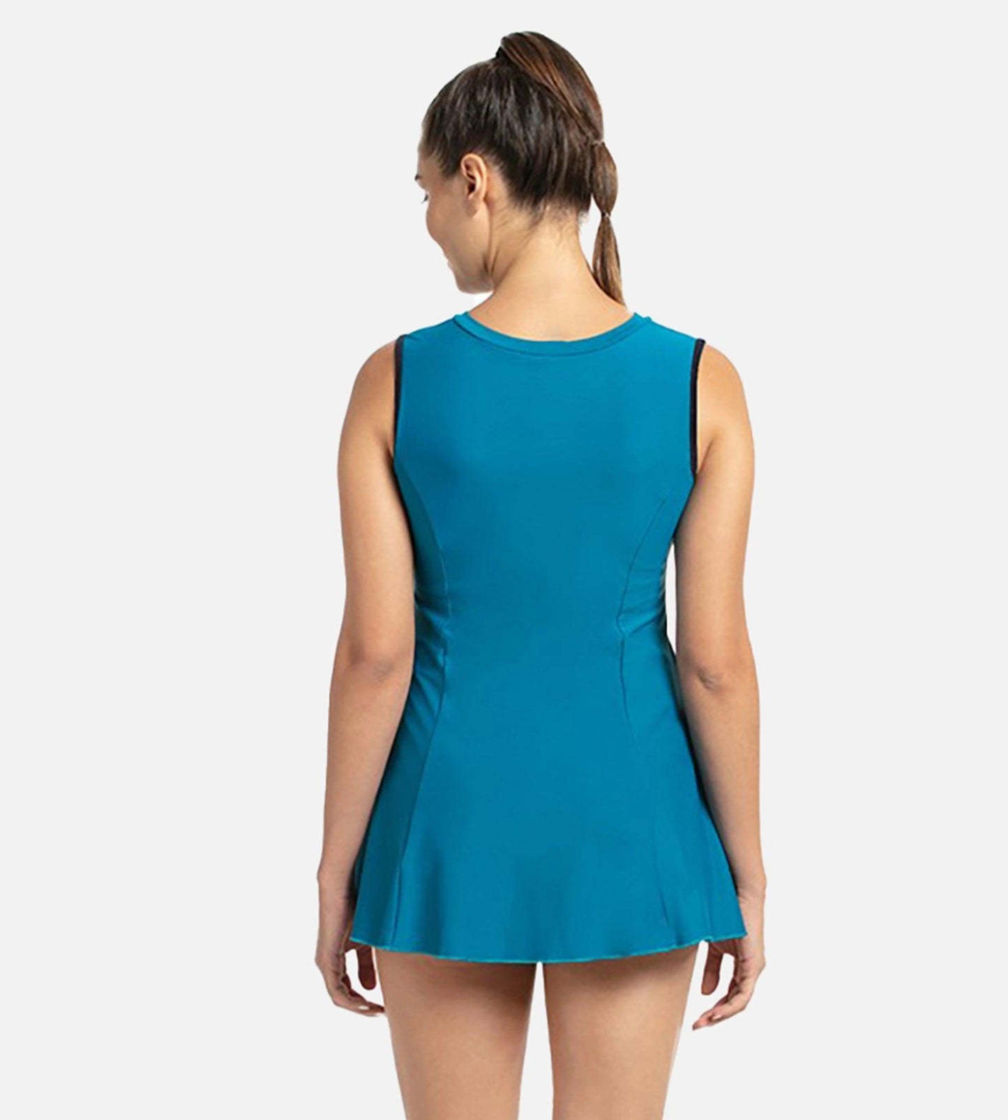 Women's Endurance 10 Closedback Swimdress With Boyleg - Nordic Teal & True Navy