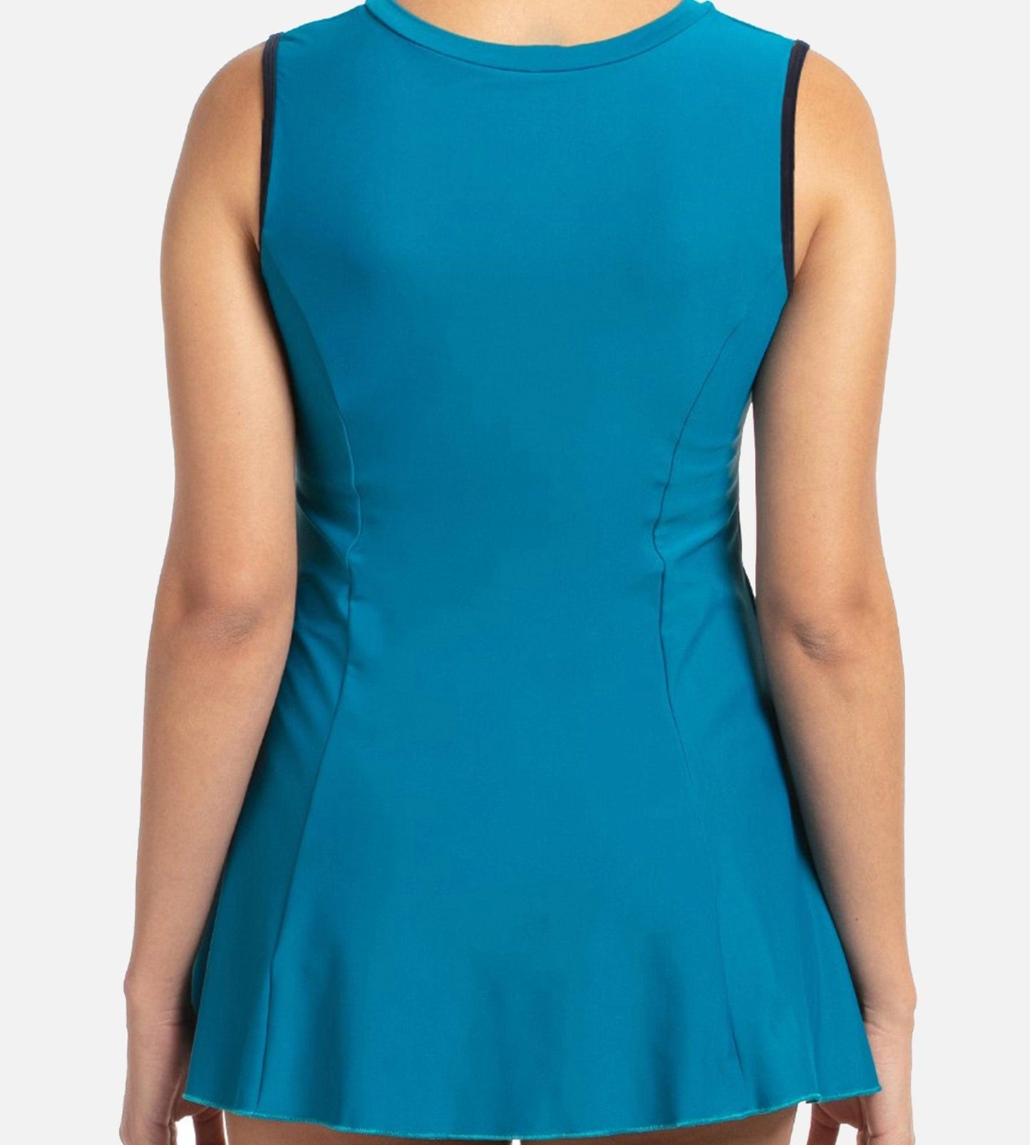 Women's Endurance 10 Closedback Swimdress With Boyleg - Nordic Teal & True Navy