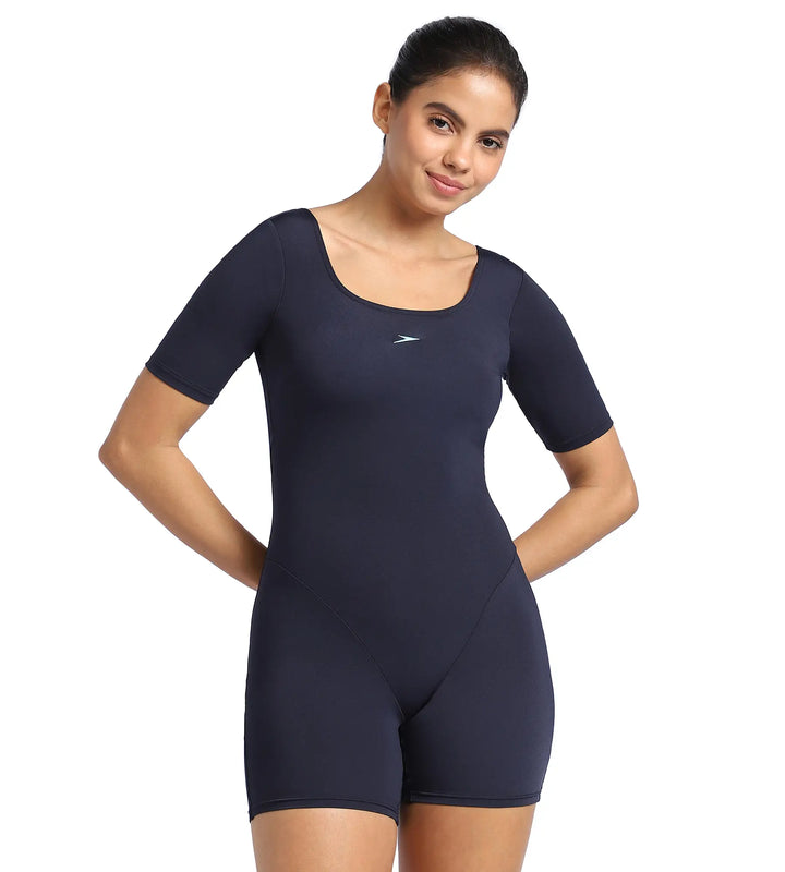 Women s Endurance Myrtle Legsuit Swimwear Truenavy Marine Blue