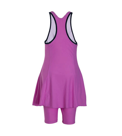 Girls Endurance 10 Racerback Swimdress - Orchid & Navy