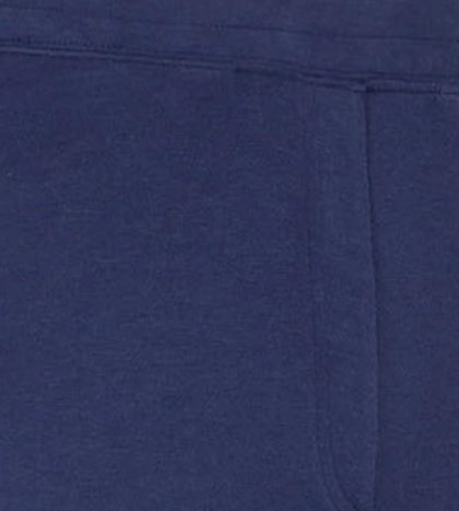 Men's Antimircobial Cotton Blend Quick Dry Slim Fit Cuff Track Pant - Navy & Wind Blue