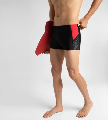 Men's Endurance 10 Dive Aquashort - Black & Fed Red