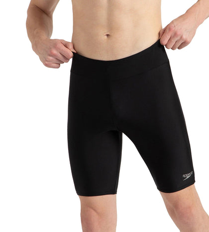 Men's Endurance10 Back Waistband Graphic Print Essential Jammer - Black & Elephant