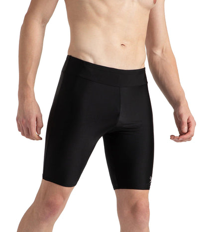 Men's Endurance10 Back Waistband Graphic Print Essential Jammer - Black & Elephant