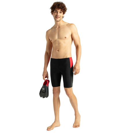 Men's Endurance 10 Dive Jammer - Black & Fed Red