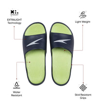 Men's Dual Colour Slides - Bright Zest & Navy