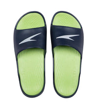 Men's Single Colour Slides - Bright Zest & Navy_1