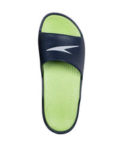 Men's Single Colour Slides - Bright Zest & Navy_3