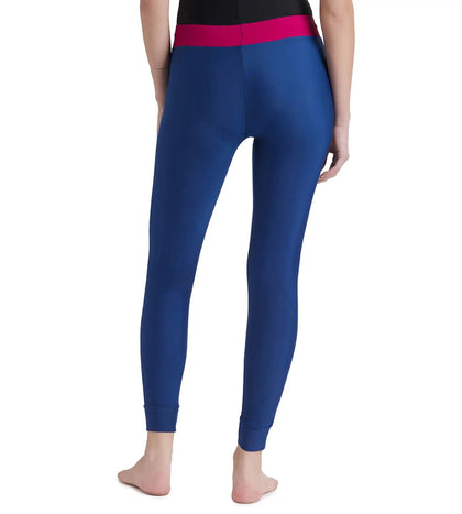 Women's Endurance 10 Solid Contrast Leggings - Ammonite & Berry