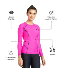 Women's Endurance 10 Long Sleeve Suntop - Ecstatic & True Navy