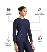 Women's Endurance 10 Hyperboom Splice Suntop - True Navy & True cobalt