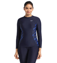 Women's Endurance Hyperboom Splice Suntop - Truenavy  &  Truecobalt_1