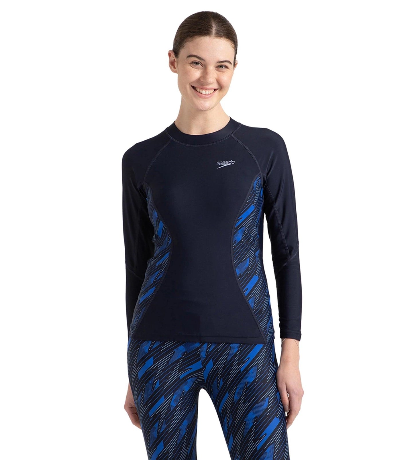 Women's Endurance 10 Hyperboom Splice Suntop - True Navy & True cobalt