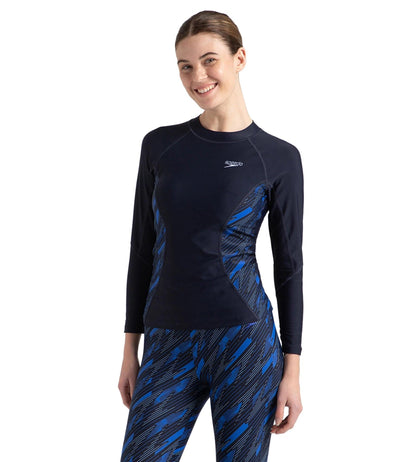 Women's Endurance 10 Hyperboom Splice Suntop - True Navy & True cobalt