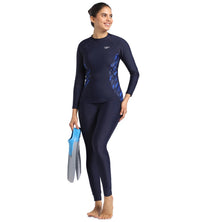 Women's Endurance Hyperboom Splice Suntop - Truenavy  &  Truecobalt_2