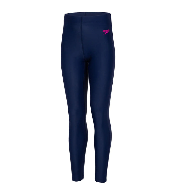 Girls Polyamid Swim Legging - Navy & Electric Pink