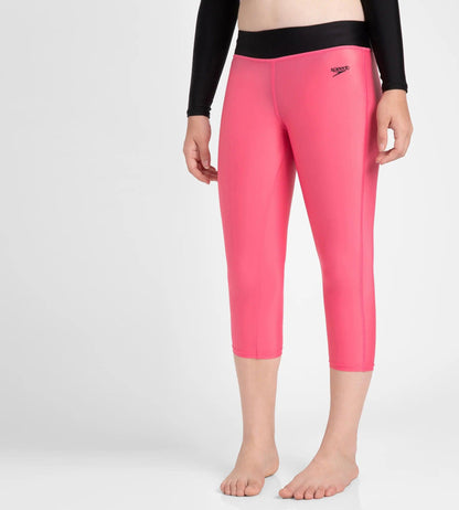 Girl's Recycled Endura Brite Active Capri - Fadango Pink & Black