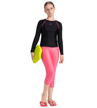 Girl's Recycled Endura Brite Active Capri - Fadango Pink & Black