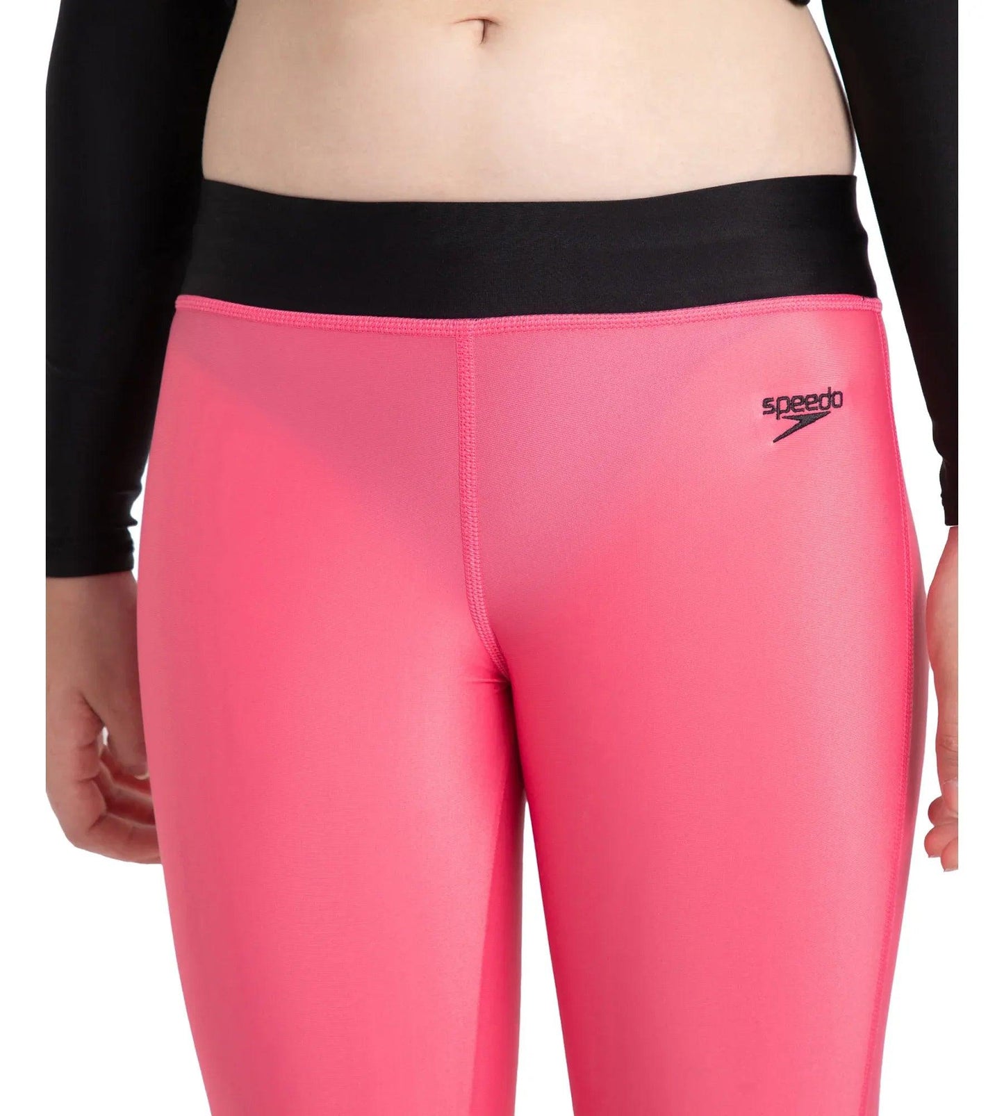 Girl's Recycled Endura Brite Active Capri - Fadango Pink & Black