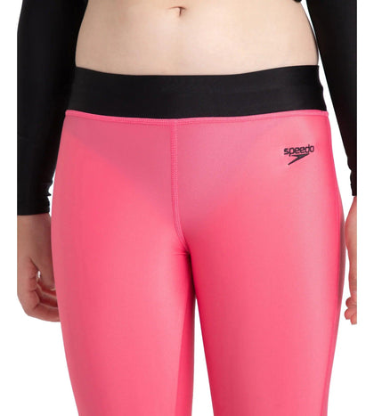 Girl's Recycled Endura Brite Active Capri - Fadango Pink & Black