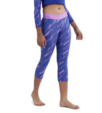 Girl's Endurance Hyperboom Printed Capri - Sweet Purple  &  True Cobalt_3