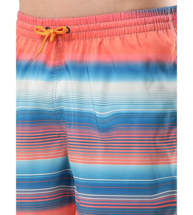 Men's Placement Leisure' Watershorts - Pumpkin Spice  &  Fandango Pink_6