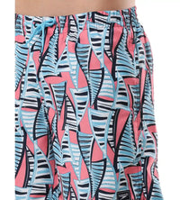 Men's Essential Printed Leisure' Watershorts - Fandango Pink  &  Pure Blue_6