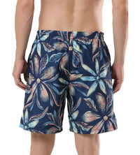 Men's Digital Printed Leisure' Watershorts - Pure Blue & Cerulean Blue_4