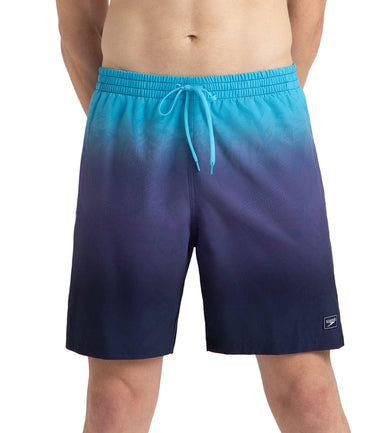 Men's 4 Way Flex Essential Printed Watershorts With Side Pockets - Peacoat, Hapuna Blue & Picton Blue