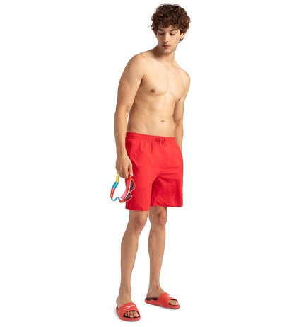 Men's Recycled Nylon Essential Watershorts - Fed Red & White