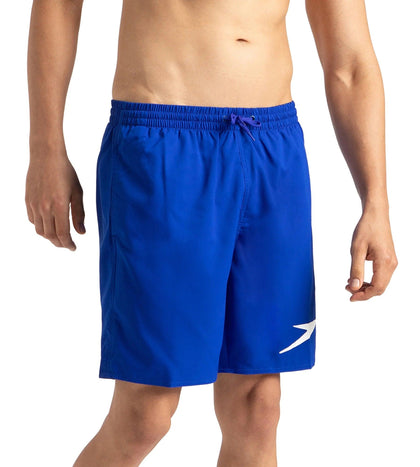 Men's Xpress Lite Essential Placement Printed Watershorts - Chroma Blue & White