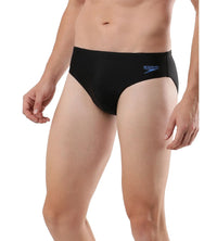 Men's Endurance Lycra Brief - Black & Bondi Blue_3