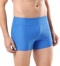 Men's Endurance Essential Houston Aquashort - Bondi Blue  &  White_3