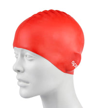 Unisex Junior Flat Silicone Swim Caps - Multicolor_13