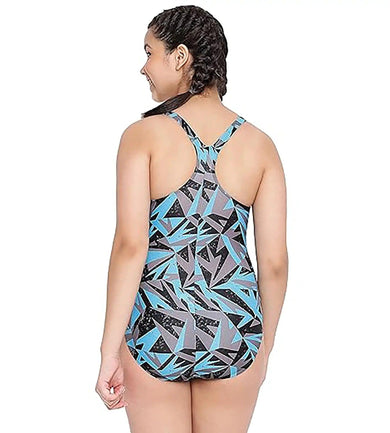 Girl's Endurance Hyper Boom Allover Muscleback Swimwear - Black & Bolt_5