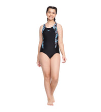 Girl's Hyper Boom Splice Muscleback Swimwear - Black & Bolt_7