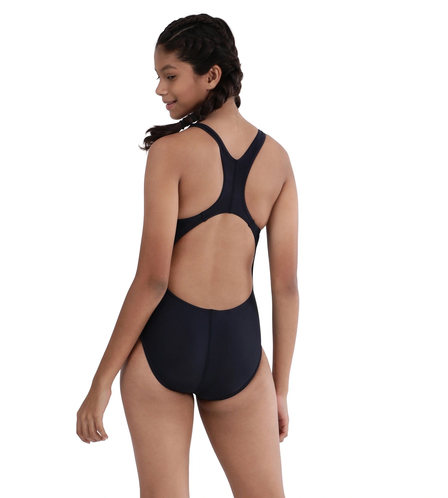 Girl's Splashback Swimwear - Navy_4